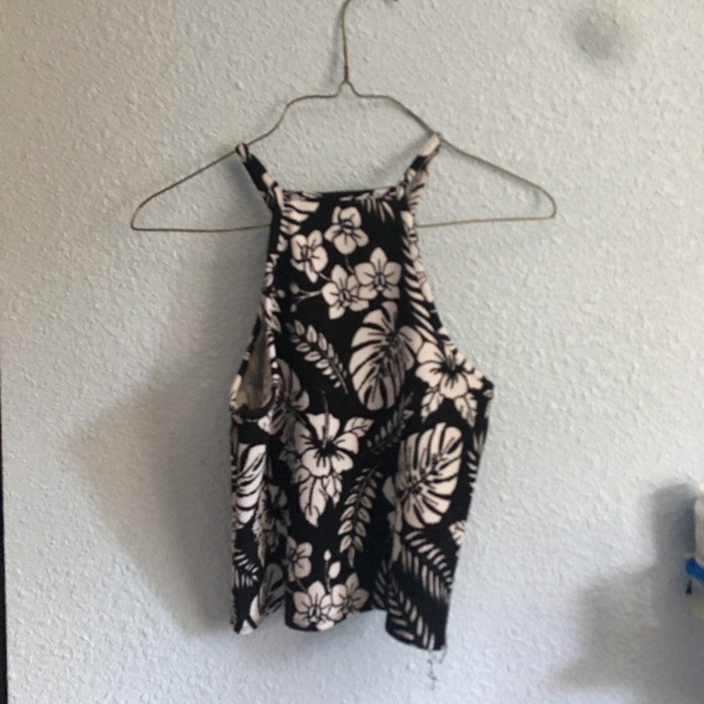 Flower halter top